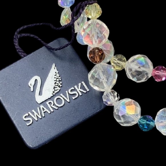 Vintage Swarovski Crystal Bead Bracelet with Tags - Picture 6 of 14